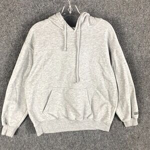 Pull & Bear Hoodie Men's Small Gray Pullover Drawstring Casual‎ Adults
